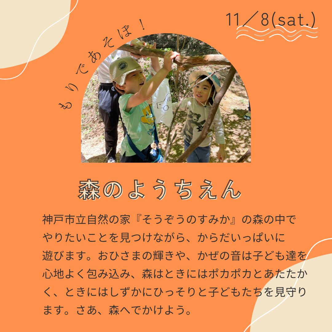 11月 8日(土)『森のようちえん』